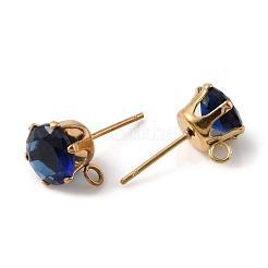 Boucles d'oreilles à tige en acier inoxydable 304 avec placage ionique (IP)&nbsp;X-STAS-M315-02G-03