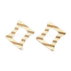 Boucles d'oreilles à tige en acier inoxydable 304 avec placage ionique (IP)&nbsp;STAS-P357-02G
