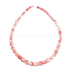 Fili di perle di giada verde naturale di dimensioni scalari&nbsp;GG-CBA2AE1-A06-E