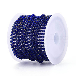 Catene a maglie rotonde sfaccettate in acciaio inossidabile 304 fatte a mano&nbsp;CHS-N008-06G-01