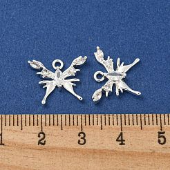 Messing micro pave klare zirkonia anhänger&nbsp;KK-Z057-02S