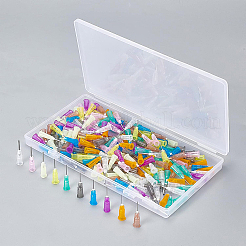 160 embout de distribution d'aiguille émoussée de précision en plastique de 10 styles&nbsp;TOOL-BC0001-15
