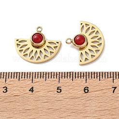 Gefärbte weiße Jadeanhänger&nbsp;STAS-L022-556G-01