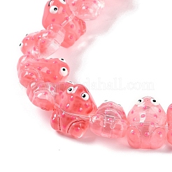 Fili di perle di vetro smaltato trasparente&nbsp;GLAA-B021-05H