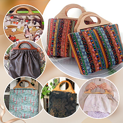 2pcs poignées de sac en bois&nbsp;FIND-WR0011-25