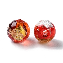 La main d'or et feuille d'argent de perles au chalumeau&nbsp;GLAA-G107-07B-11