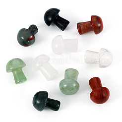 10 Stück Pilzfiguren aus natürlichem und synthetischem Edelstein.&nbsp;G-TA0002-08