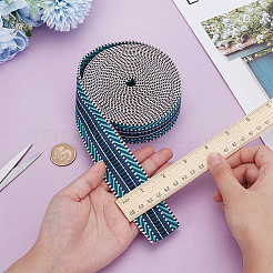 Cinta jacquard de rayas de poliéster de 5 yarda&nbsp;OCOR-WH0078-287C