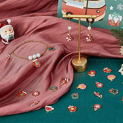 36 pendentifs en alliage émaillé sur le thème de Noël&nbsp;FIND-FH0010-15