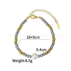 304 Edelstahl-Perlenarmbänder für Damen&nbsp;ED3331