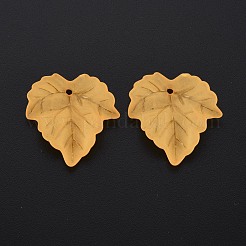 Pendentifs en acrylique givré transparent thème automne&nbsp;PAF002Y-9