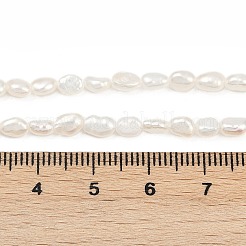 Brins de perles de culture d'eau douce naturelles&nbsp;PEAR-P064-20E-03A