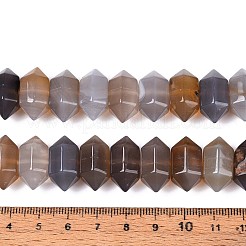 Natürlichen graue Achat Perlen Stränge&nbsp;G-T142-56