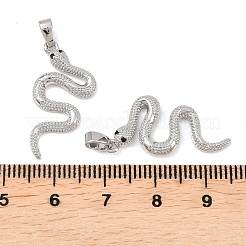 Pendenti in zirconi neri con micro pavè di ottone&nbsp;KK-G549-10P