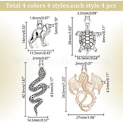 64 pz 16 stili pendenti in lega di stile tibetano&nbsp;FIND-AR0005-39