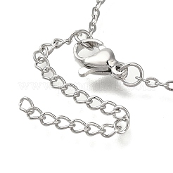 Colliers à chaîne en acier inoxydable 304&nbsp;NJEW-H040-18P-03