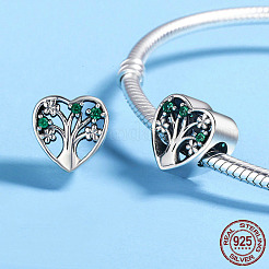 925 Sterling Silber European Beads&nbsp;STER-FF0009-08AS-11