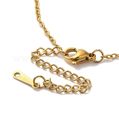 Collane in acciaio inox 201 con placcatura sotto vuoto pvd&nbsp;NJEW-H033-01G-V