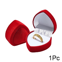 1 x Aufbewahrungsbox aus Samt für Ringe zum Valentinstag.&nbsp;VBOX-YW0001-04