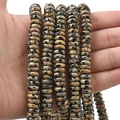 Natur Dalmatiner Jaspis Perlen Stränge&nbsp;G-G329-A03-3x8mm