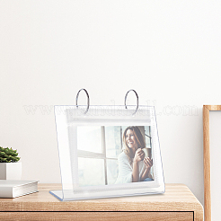 Album photo acrylique de table de style calendrier de 5 pouce&nbsp;ODIS-WH0002-54B