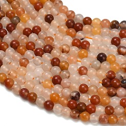 Cuentas de ágata natural hebras&nbsp;G-Z116-A21-2mm
