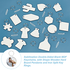 Sublimation doppelseitige leere MDF-Schlüsselanhänger&nbsp;KEYC-GA0001-38