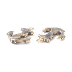 Emaille-Anhänger aus Messing mit Gestellbeschichtung&nbsp;KK-B053-10G