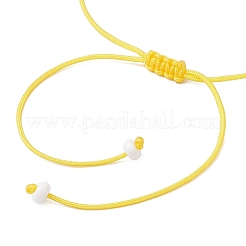Bracelets tressés en perles de jade naturel Mashan pour hommes et femmes&nbsp;BJEW-MZ00208-02