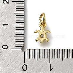 Pendentifs avec zircon cubiques à micro-pavés en laiton&nbsp;ZIRC-I070-051G