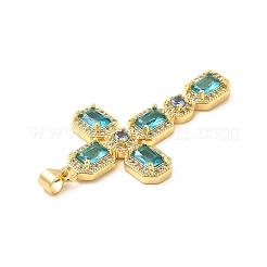 Pendentifs de placage en laiton&nbsp;KK-D087-17G-01