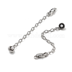 Ottone smalto abs imitazione perla fine con catena&nbsp;KK-B129-27P-02