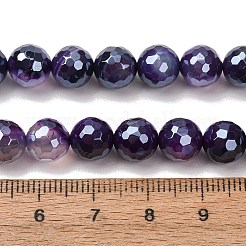 Galvani natürliche Achat Perlen Stränge&nbsp;G-B191-A07-8mm-10