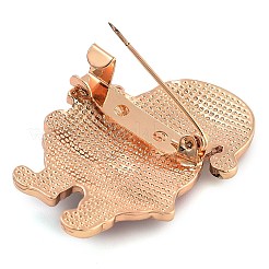Broches de esmalte de aleación con tema navideño&nbsp;JEWB-S022-03F