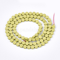 Vaporisez peints non-magnétiques synthétiques perles d'hématite brins&nbsp;G-T116-03A-06