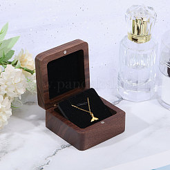 Magnetische Geschenkbox zur Aufbewahrung von Schmuckanhängern aus Holz&nbsp;CON-WH0095-78A