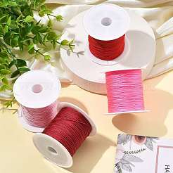 4 Rolle 4 Farben runde Nylonschnur mit chinesischem Knoten&nbsp;NWIR-FS0001-06C