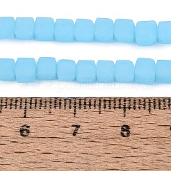 Mattierte Glasperlenstränge aus Jadeimitat&nbsp;GLAA-N072-01A-C03