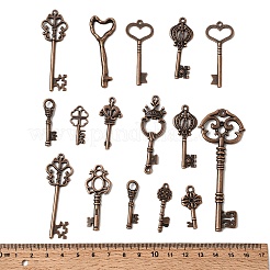 Tibetischer stil Aluminium Anhänger & Charms&nbsp;FIND-D040-01R