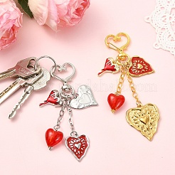 Pendentifs décoratifs en verre&nbsp;HJEW-YW00450-01