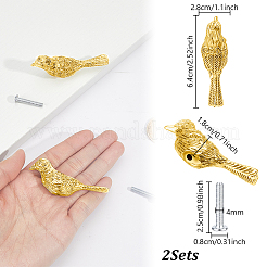 Pomo de gabinete de aleación de zinc con forma de pájaro&nbsp;FIND-WH0816-253G
