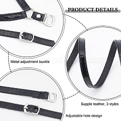 Cordones de zapatos de tacón alto de cuero de pu ahademaker&nbsp;DIY-GA0004-22