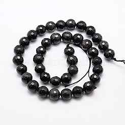Natürlichen Obsidian Perlen Stränge&nbsp;G-G549-6mm-02
