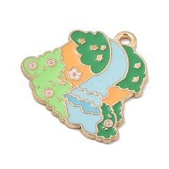 Anhänger aus Emaille mit Tiermotiven aus Zinklegierung&nbsp;FIND-Z065-01I