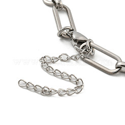 Anlaufgeschützte ovale Gliederkettenarmbänder aus Edelstahl 304 für Männer und Frauen&nbsp;BJEW-D042-21P