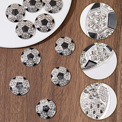 10 cabochon di strass in lega di palline sportive&nbsp;FIND-SC0023-42