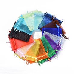 Bunte Organza Beutel Geschenkbeutel Gemischte Farbe&nbsp;X-OP001M
