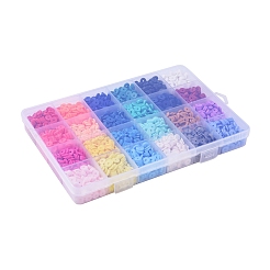 24 Farben handgemachte Fimo Perlen&nbsp;CLAY-X0011-01