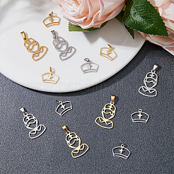 16 pz 4 pendenti in acciaio inossidabile stile 201&nbsp;STAS-DC0011-61
