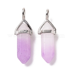 Pendentifs pointus jade blanc naturel&nbsp;G-K329-29P